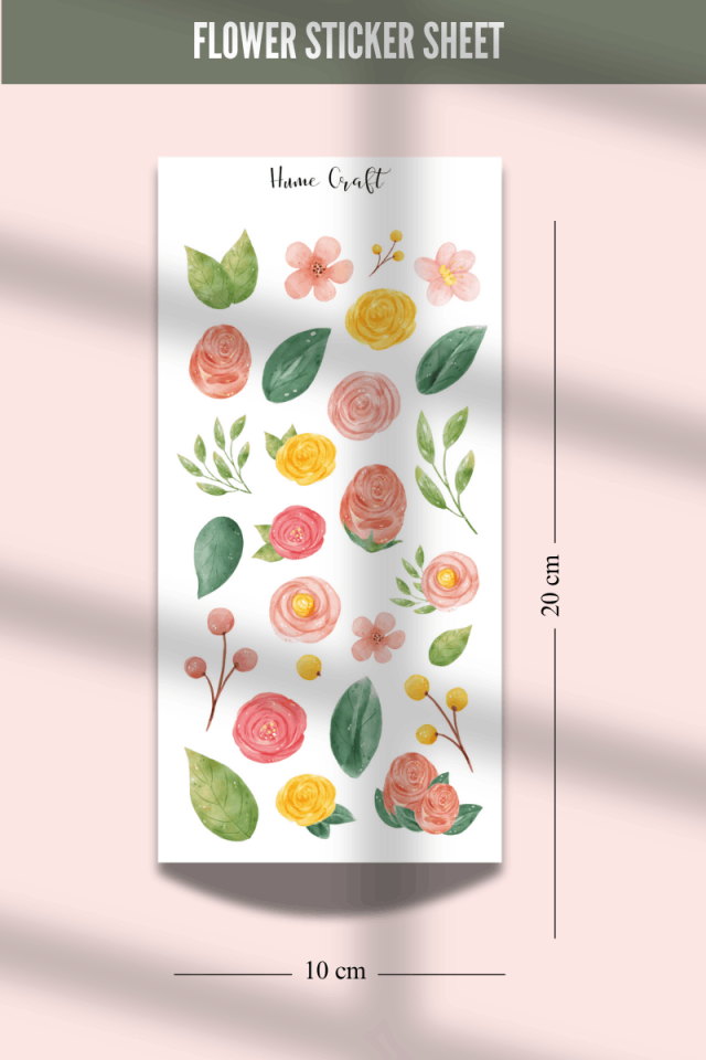 Soft Flower Sticker Seti