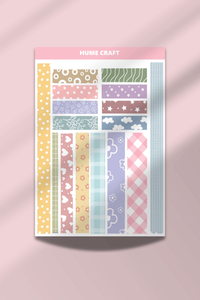 Soft ve Vintage Temalı Sticker Seti