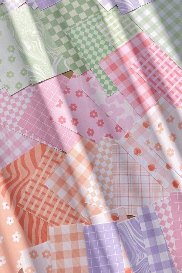 Soft Renkli Scrapbook Kağıtları