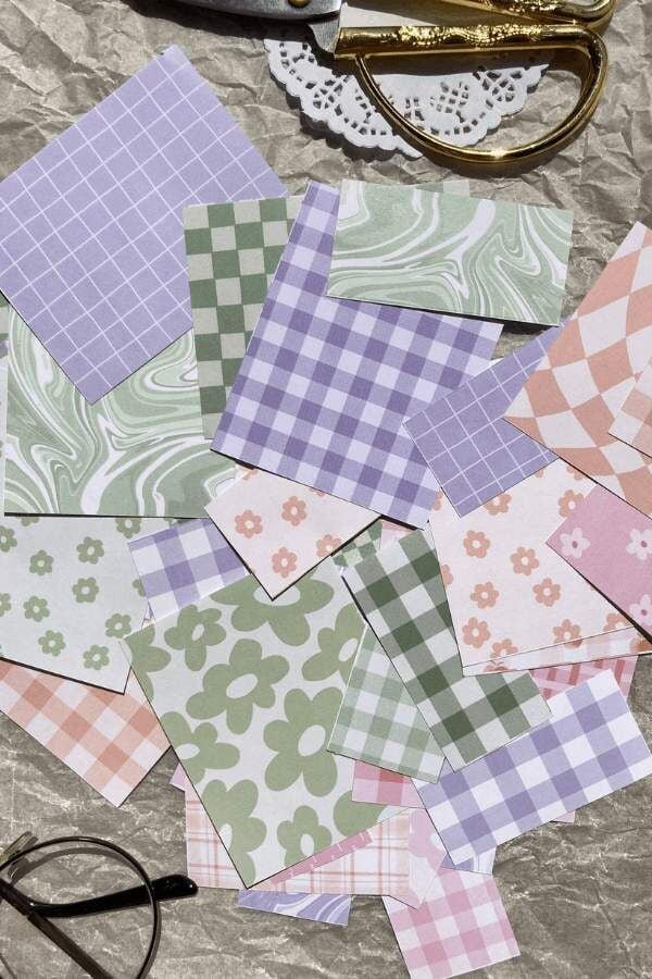 Soft Renkli Scrapbook Kağıtları