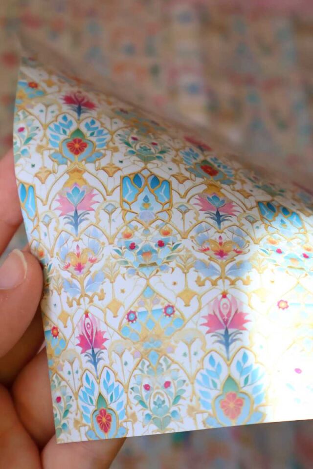 Soft Etnik Desen 50'li Scrapbook Kağıt Seti