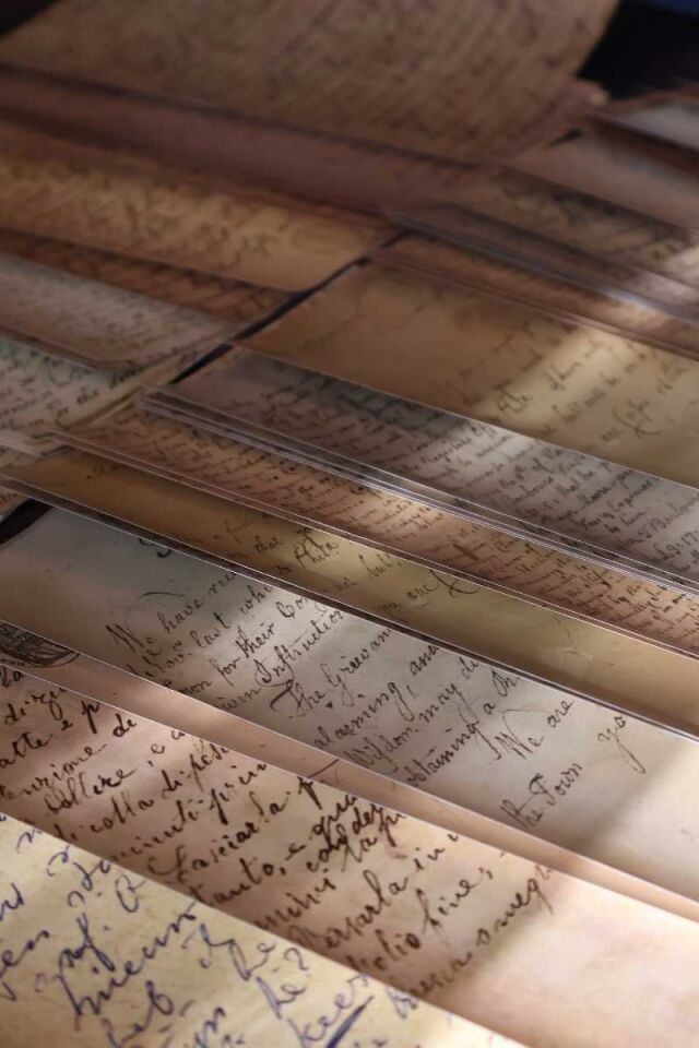 Vintage El Yazısı Metup Temalı Scrapbook Kağıt Seti 50'li