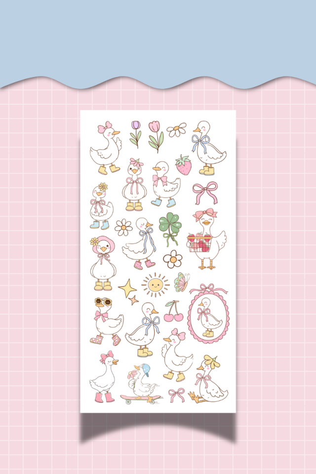 3’lü Mood Sticker Seti – 10x20 cm – Sevimli Karakter Çıkartma Sayfaları (Ajanda, Bullet Journal)(Kopya)