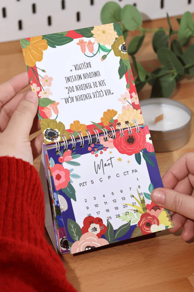 2026 Yılı Spiralli Masa Takvimi