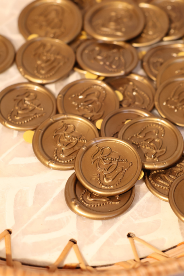 10 Adet Ramazan Temalı Hazır Mum Mühür