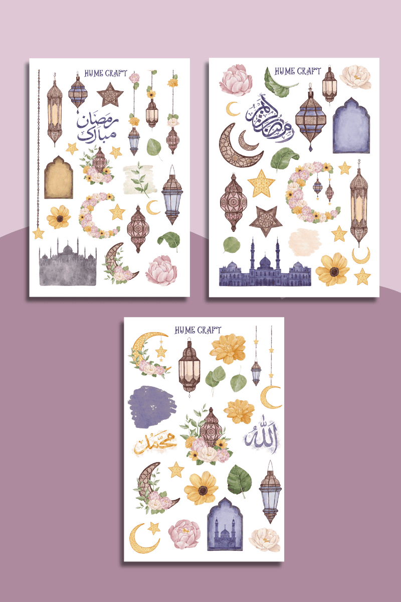 Ramazan Temalı Sticker Seti