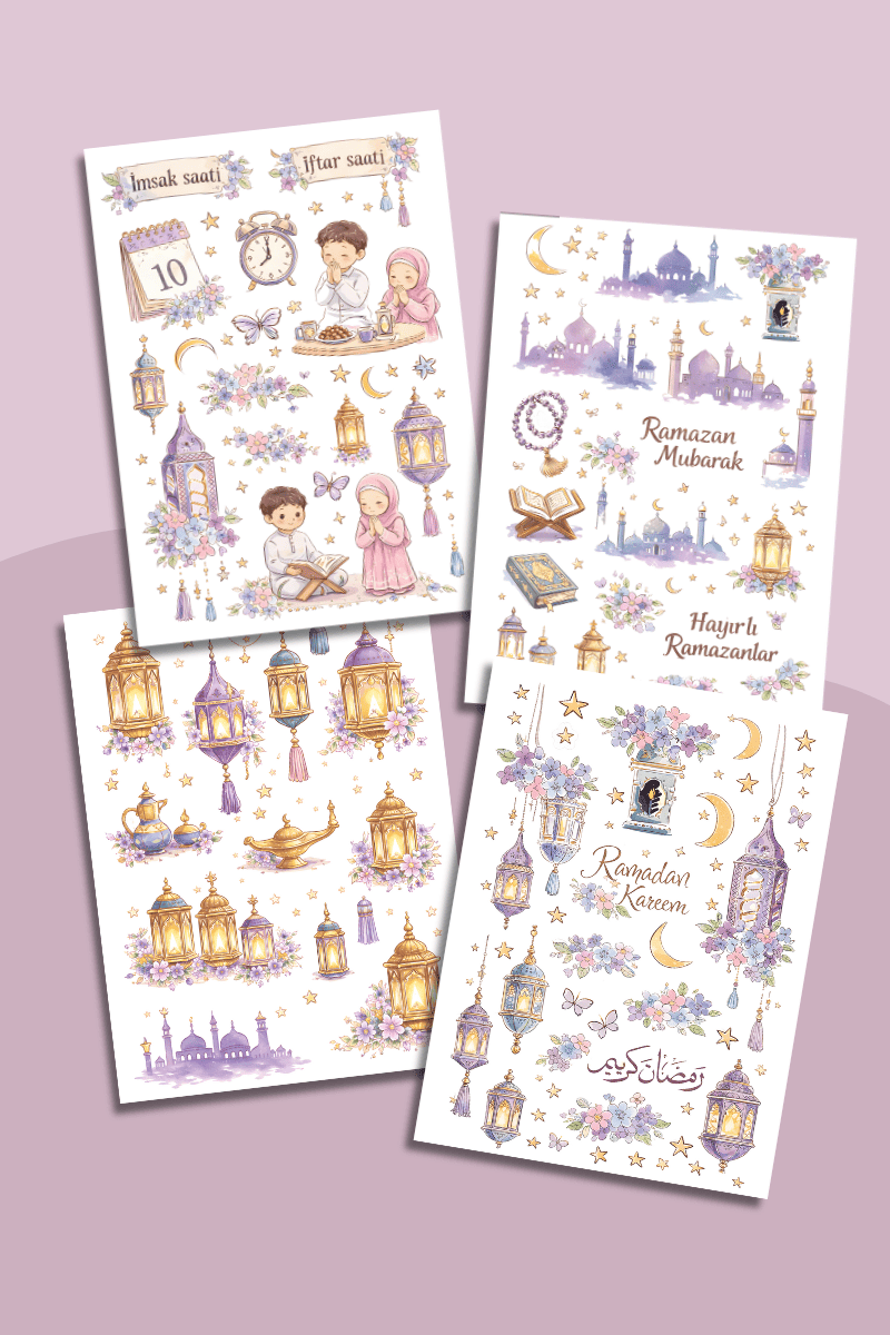 Ramazan Temalı Sticker Seti