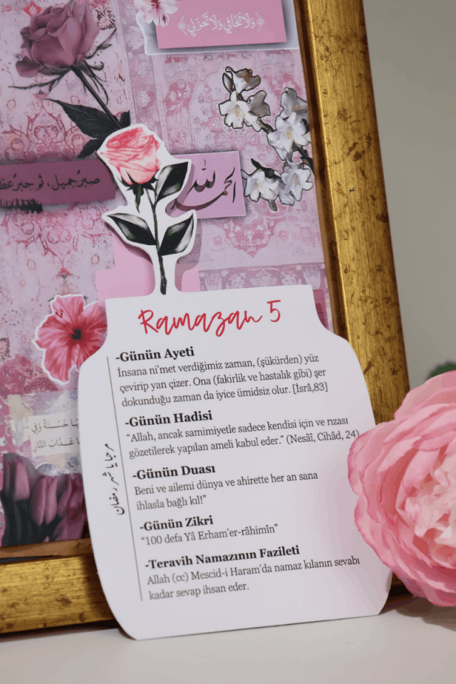 STANDI, RAHLE GÖRÜNÜMLÜ RAMAZAN TAKVİMLERİ