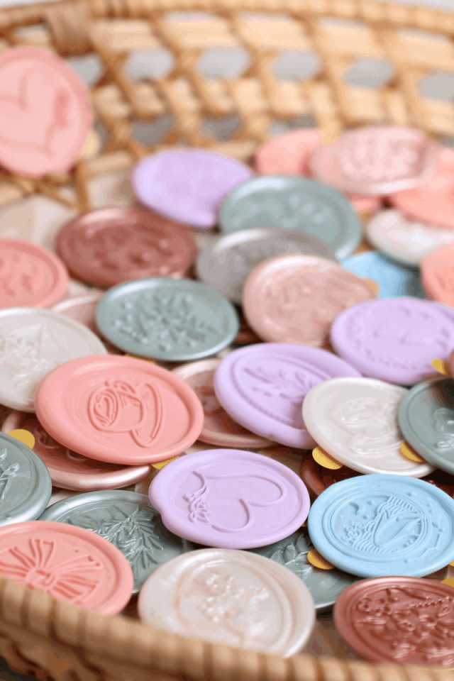 26 Farklı Çeşit Mum Mühür Sticker