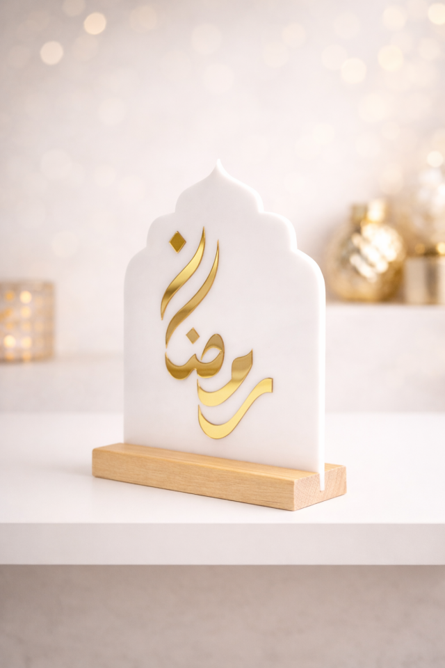 Pleksi Ramazan Yazılı Dekor