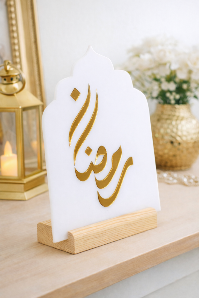 Pleksi Ramazan Yazılı Dekor